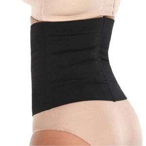 New HourglassGal Seamless Black Waist Smoother Cincher Back Brace, Small